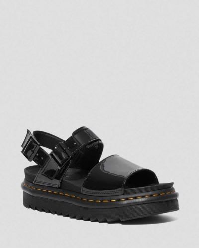 Sandalias Con Tiras Dr Martens Voss Patent Cuero Para Mujer DR3384R
